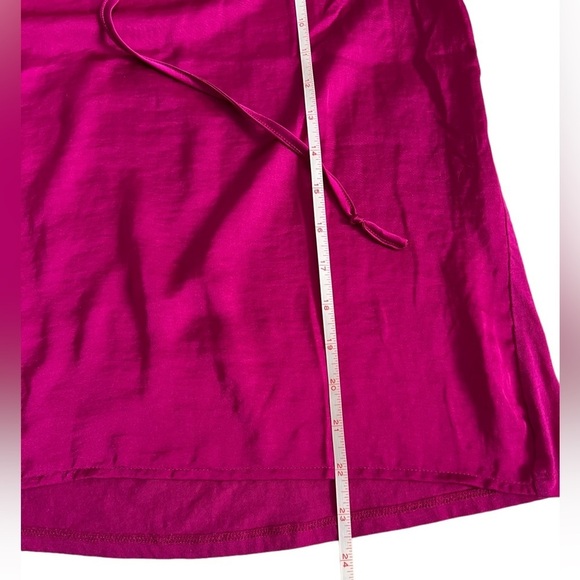 Loft - Womens Fuchsia Ruffled Long Sleeve Top Sz. PS - Picture 5 of 8